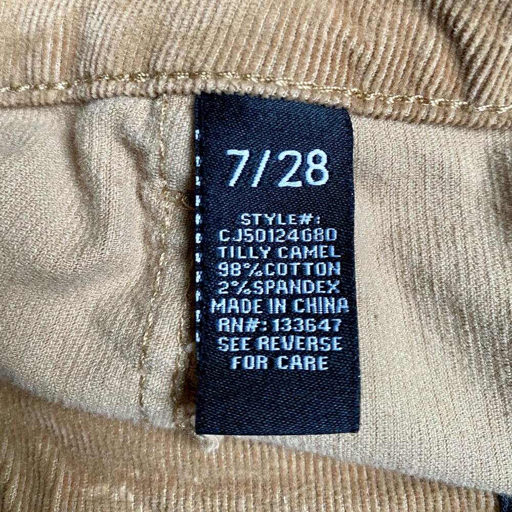 Corduroy Button Up Mini Skirt Size 28 Waist - Picture 4 of 5